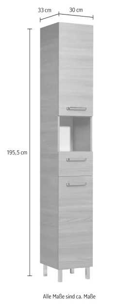 Saphir Hochschrank »mit 2 Einlegeböden«