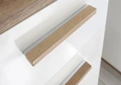 Saphir Hochschrank »Quickset Badschrank 35,5 cm breit, 2 Türen, 1 Schublade« Badezimmer-Hochschrank inkl. Türdämpfer, Holzgriffe
