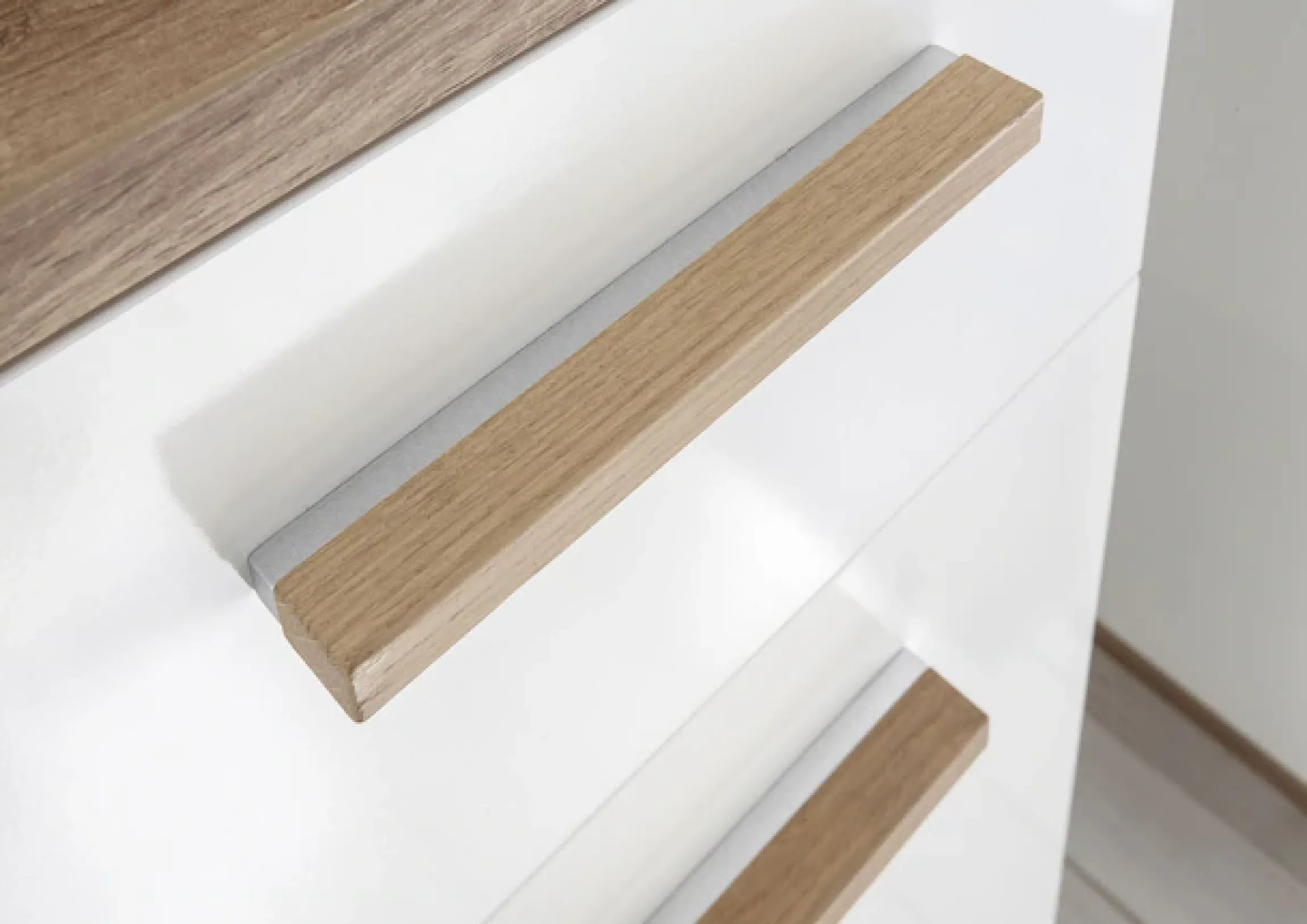Saphir Hochschrank »Quickset Badschrank 35,5 cm breit, 2 Türen, 1 Schublade« Badezimmer-Hochschrank inkl. Türdämpfer, Holzgriffe