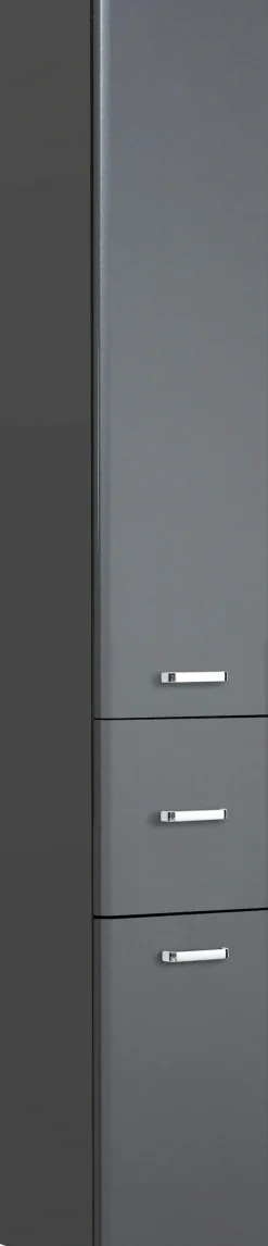 Saphir Hochschrank »Quickset 327 Badschrank 30 cm breit, 2 Türen, 1 Schublade« Badezimmer-Hochschrank inkl. Türdämpfer, Griffe in Chrom glänzend