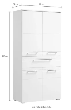 Saphir Midischrank »mit 2 Einlegeböden«