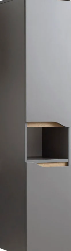 Saphir Midischrank »Quickset Badschrank 30 cm breit, 2 Türen, 1 Nische, 2 Einlegeböden« Badezimmer-Midischrank inkl. Türdämpfer, grifflos