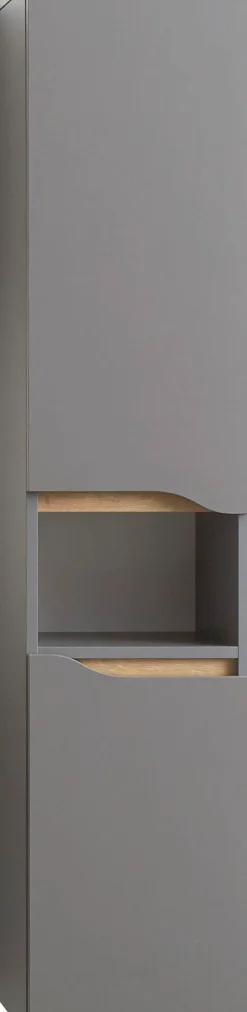 Saphir Midischrank »Quickset Badschrank 30 cm breit, 2 Türen, 1 Nische, 2 Einlegeböden« Badezimmer-Midischrank inkl. Türdämpfer, grifflos