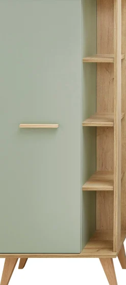 Saphir Midischrank »Quickset Badschrank 50,5 cm breit, 1 Tür, seitliche Ablagen« Badezimmer-Midischrank inkl. Türdämpfer, Griffe in Holz
