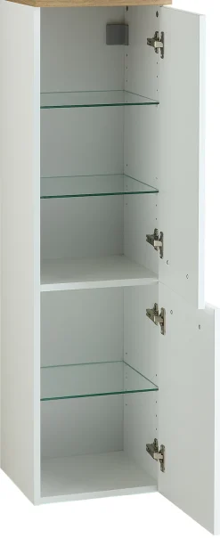Saphir Midischrank »Quickset 500, Badschrank 32,4 cm breit, 2 Türen« 2 Einlegeböden, Badezimmer-Midischrank