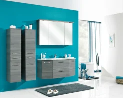 Saphir Midischrank »Quickset Badschrank 30 cm breit, 2 Türen, 1 Schublade, 3 Einlegeböden« Badezimmer-Midischrank inkl. Türdämpfer, Griffe in Chrom glänzend