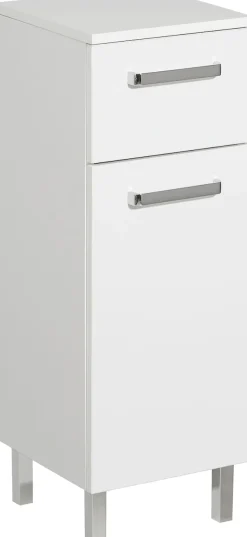 Saphir Unterschrank »Quickset Badschrank mit 1 Tür, 1 Schublade, 30 cm breit« Badezimmer-Unterschrank inkl. Türdämpfer, Griffe in Chrom Glanz
