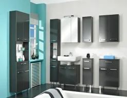 Saphir Unterschrank »Quickset Badschrank mit 2 Türen, 1 Schublade, 50 cm breit« Badezimmer-Unterschrank inkl. Türdämpfer, Griffe in Chrom Glanz