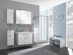 Saphir Unterschrank »Quickset Badschrank mit 1 Tür, 2 Schubladen, 30 cm breit« Badezimmer-Unterschrank inkl. Türdämpfer, Griffe in Chrom Glanz