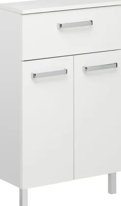 Saphir Unterschrank »Quickset Badschrank mit 2 Türen, 1 Schublade, 50 cm breit« Badezimmer-Unterschrank inkl. Türdämpfer, Griffe in Chrom Glanz