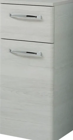 Saphir Unterschrank »Quickset Badschrank 30 cm breit, 1 Tür, 1 Schublade, 1 Einlegeboden« Badezimmer-Unterschrank inkl. Türdämpfer, 1 Tür, Griffe in Chrom Glanz
