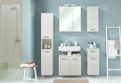 Saphir Unterschrank »Quickset Badschrank 30 cm breit, 1 Tür, 1 Schublade, 1 Einlegeboden« Badezimmer-Unterschrank inkl. Türdämpfer, 1 Tür, Griffe in Chrom Glanz