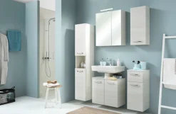 Saphir Unterschrank »Quickset Badschrank 30 cm breit, 1 Tür, 1 Schublade, 1 Einlegeboden« Badezimmer-Unterschrank inkl. Türdämpfer, 1 Tür, Griffe in Chrom Glanz