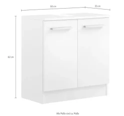 Saphir Waschbeckenunterschrank »2 Drehtüren, 60cm breit« 1 Stk. tlg.