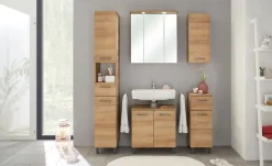 Saphir Waschbeckenunterschrank »Quickset 919 Unterbeckenschrank, Riviera Eiche quer Nachbildung« Waschbeckenschrank inkl. Türdämpfer, 60 cm breit, ohne Waschbecken