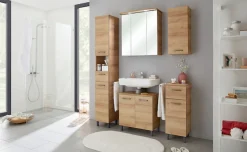 Saphir Waschbeckenunterschrank »Quickset 919 Unterbeckenschrank, Riviera Eiche quer Nachbildung« Waschbeckenschrank inkl. Türdämpfer, 60 cm breit, ohne Waschbecken