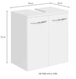 Saphir Waschbeckenunterschrank »Quickset 326, mit 2 Türen, 50cm breit« 1 Stk. tlg.