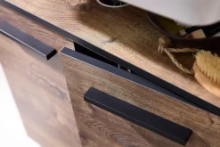 Saphir Waschbeckenunterschrank »Quickset 374 Unterbeckenschrank, Eiche Ribbeck quer Nachbildung« Waschbeckenschrank inkl. Türdämpfer, 60 cm breit, ohne Waschbecken