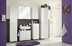 Saphir Waschbeckenunterschrank »Quickset Unterbeckenschrank, 60 cm breit, 2 Türen, ohne Waschbecken« Waschbeckenschrank inkl. Türdämpfer, Griffe in Chrom Glanz