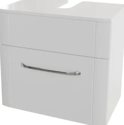 Saphir Waschbeckenunterschrank »Serie 3006, 1 Schublade,Siphonausschnitt, 60cm« Waschbeckenschrank inkl. Soft-Close, Griff in Chrom Glanz