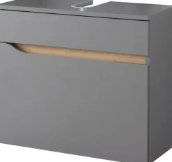 Saphir Waschbeckenunterschrank »Quickset Unterbeckenschrank, 60 cm breit, 1 Schublade« Waschbeckenschrank mit Siphonausschnitt, ohne Waschbecken, grifflos
