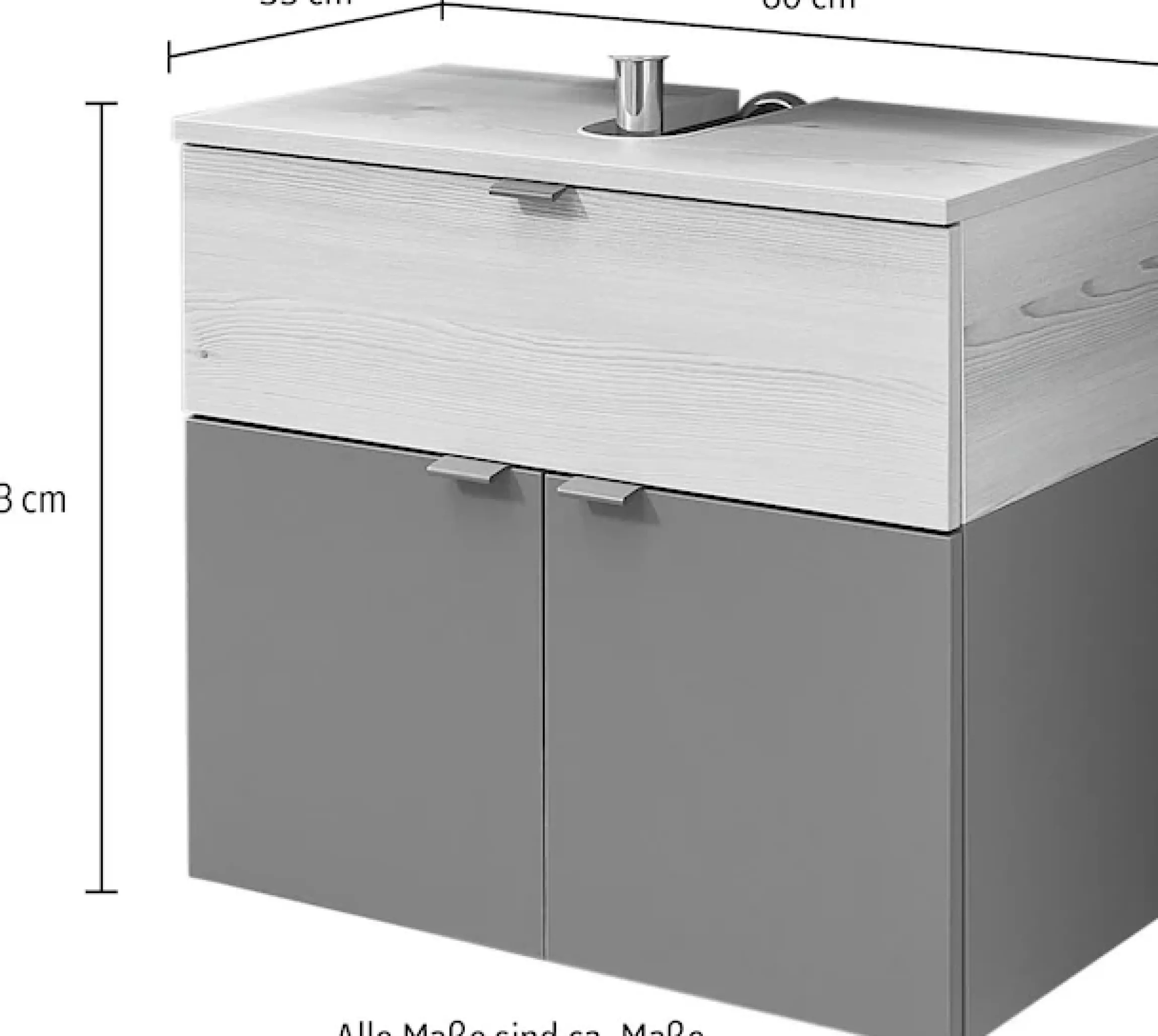 Saphir Waschbeckenunterschrank »Quickset 394«