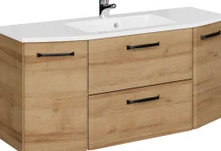 Saphir Waschtisch »Quicket 318, mit Mineralmarmorbecken, 112cm breit« 2 Stk. tlg.