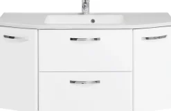 Saphir Waschtisch »Quickset 326, mit Mineralmarmorbecken, 112cm breit« 2 Stk. tlg.