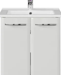 Saphir Waschtisch »Quickset 326, mit Keramikbecken, 55cm breit« 2 Stk. tlg.