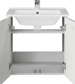 Saphir Waschtisch »Quickset 326, mit Keramikbecken, 55cm breit« 2 Stk. tlg.