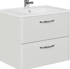 Saphir Waschtisch »Quickset 326, mit Keramikbecken, 65cm breit« 2 Stk. tlg.