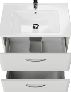 Saphir Waschtisch »Quickset 326, mit Keramikbecken, 65cm breit« 2 Stk. tlg.