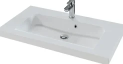 Saphir Waschtisch »Serie Balto Mineralmarmor-Waschtisch mit Unterschrank, 92 cm breit« 2 Stk. tlg. Waschplatz mit 2 Schubladen, Badschrank in verschiedenen Ausführungen