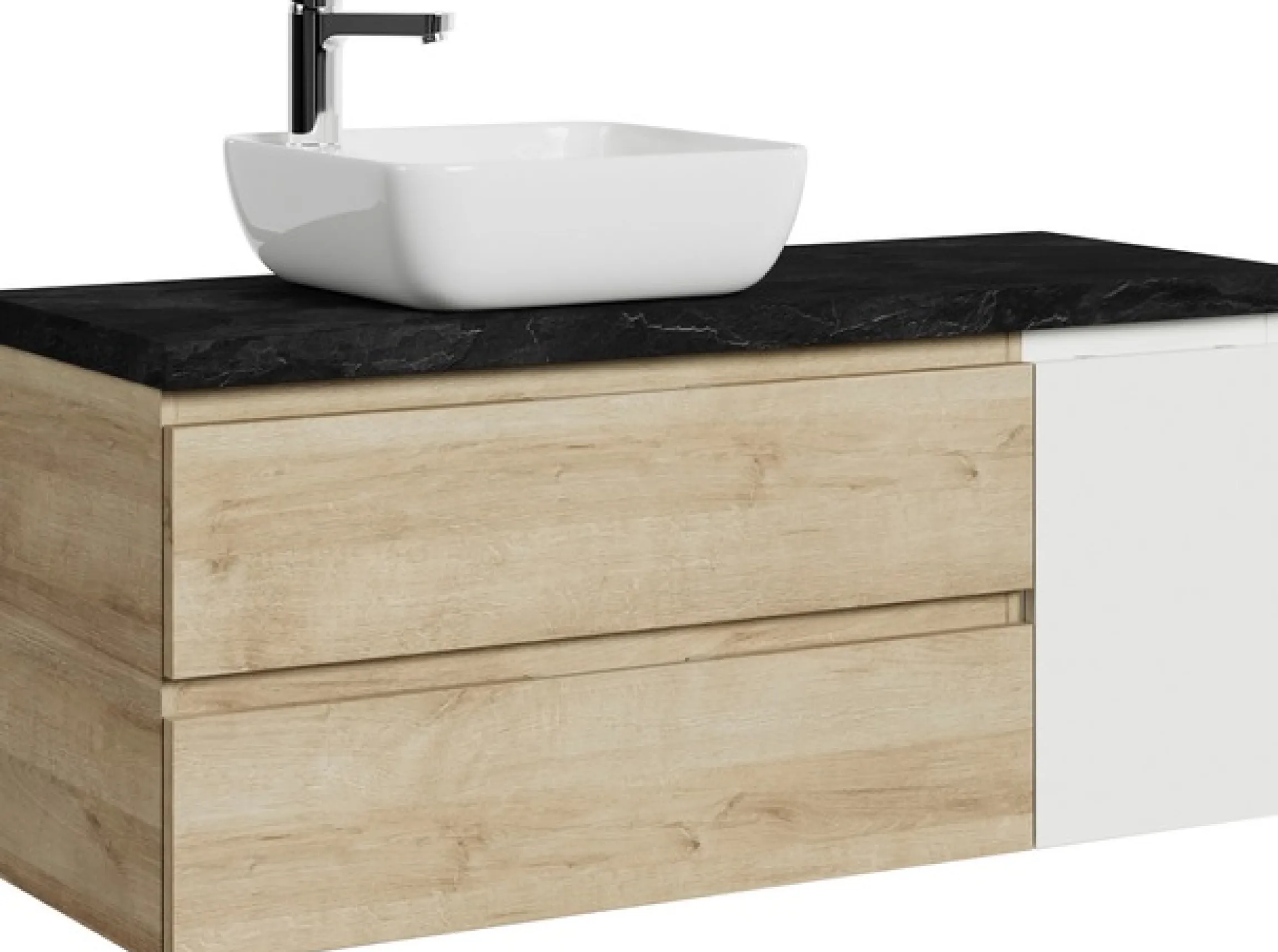 Saphir Waschtisch »Serie 4035« 118 cm mit Keramik-Aufsatzbecken und Waschtischplatte