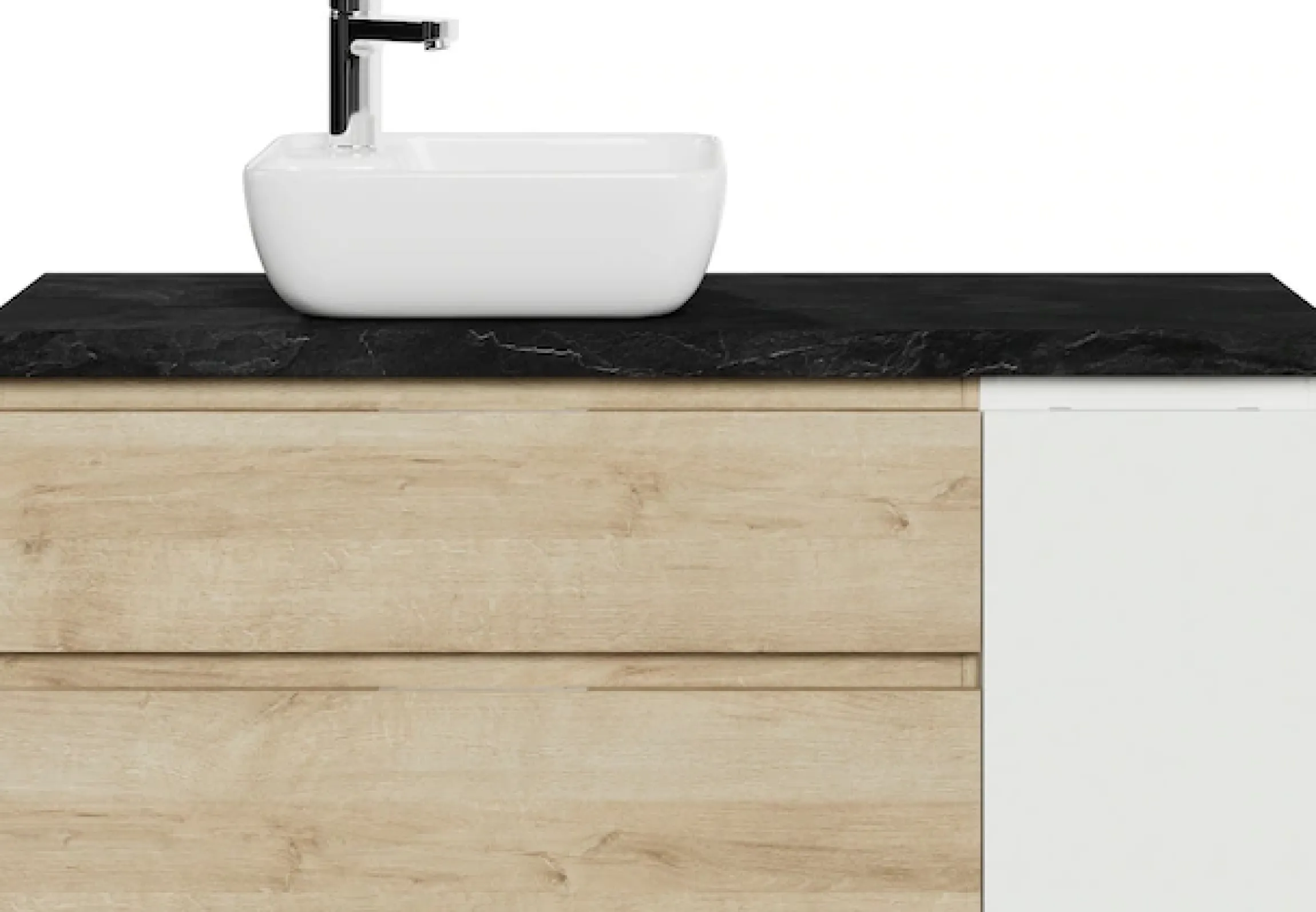 Saphir Waschtisch »Serie 4035« 118 cm mit Keramik-Aufsatzbecken und Waschtischplatte