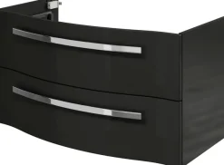 Saphir Waschtisch »Serie 4005 Glas-Waschtisch mit Unterschrank, 92 cm breit« Waschplatz mit 2 Schubladen, Badmöbel-Set mit Waschtisch