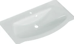 Saphir Waschtisch »Serie 4005 Glas-Waschtisch mit Unterschrank, 92 cm breit« Waschplatz mit 2 Schubladen, Badmöbel-Set mit Waschtisch