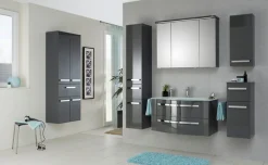 Saphir Waschtisch »Serie 4005 Glas-Waschtisch mit Unterschrank, 92 cm breit« Waschplatz mit 2 Schubladen, Badmöbel-Set mit Waschtisch