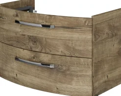 Saphir Waschtisch »Serie 4010 Keramik-Waschtisch mit Unterschrank, 84 cm breit« Waschplatz mit 2 Schubladen, Badmöbel-Set mit Waschtisch
