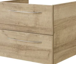 Saphir Waschtisch »Serie 4035 Keramik-Aufsatzbecken mit Unterschrank, 118 cm breit« Waschplatz, 4 Schubladen, 1 Tür, inkl. Türdämpfer, Griff Chrom Glanz