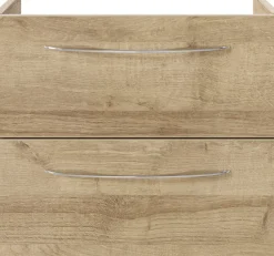Saphir Waschtisch »Serie 4035 Keramik-Aufsatzbecken mit Unterschrank, 118 cm breit« Waschplatz, 4 Schubladen, 1 Tür, inkl. Türdämpfer, Griff Chrom Glanz