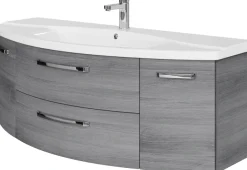Saphir Waschtisch »Serie 4010 Keramik-Waschtisch mit Unterschrank, 144 cm breit« Waschplatz mit 2 Türen, 2 Schubladen, Badmöbel-Set mit Waschtisch