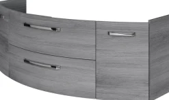 Saphir Waschtisch »Serie 4010 Keramik-Waschtisch mit Unterschrank, 144 cm breit« Waschplatz mit 2 Türen, 2 Schubladen, Badmöbel-Set mit Waschtisch