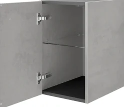 Saphir Waschtisch »Serie 4035 Keramik-Aufsatzbecken mit Unterschrank, 88 cm breit« Waschplatz, 2 Schubladen, 1 Tür, inkl. Türdämpfer, Griff Chrom Glanz