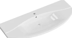 Saphir Waschtisch »Serie 4010 Keramik-Waschtisch mit Unterschrank, 120,5 cm breit« Waschplatz mit 2 Türen, 2 Schubladen, Badmöbel-Set mit Waschtisch
