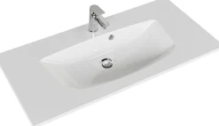 Saphir Waschtisch »Serie 6025 Mineralmarmor-Waschtisch mit Unterschrank, 97 cm breit« 2 Stk. tlg. Waschplatz mit 2 Schubladen, hängend, verschiedene Ausführungen