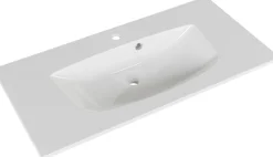 Saphir Waschtisch »Serie 6025 Mineralmarmor-Waschtisch mit Unterschrank, 97 cm breit« 2 Stk. tlg. Waschplatz mit 2 Schubladen, hängend, verschiedene Ausführungen