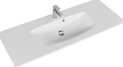 Saphir Waschtisch »Serie 6025 Mineralmarmor-Waschtisch mit Unterschrank, 117 cm breit« 2 Stk. tlg. Waschplatz mit 2 Schubladen, hängend, verschiedene Ausführungen