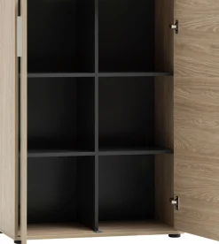 Schildmeyer Aktenschrank »AREZZO, Höhe 150 cm, 2 Türen, Fischgräten Dekor, MADE IN GERMANY« 1 Stk. tlg. Linke Tür in Fischgräten Dekor, MADE IN GERMANY