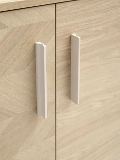 Schildmeyer Aktenschrank »AREZZO, Höhe 150 cm, 2 Türen, Fischgräten Dekor, MADE IN GERMANY« 1 Stk. tlg. Linke Tür in Fischgräten Dekor, MADE IN GERMANY